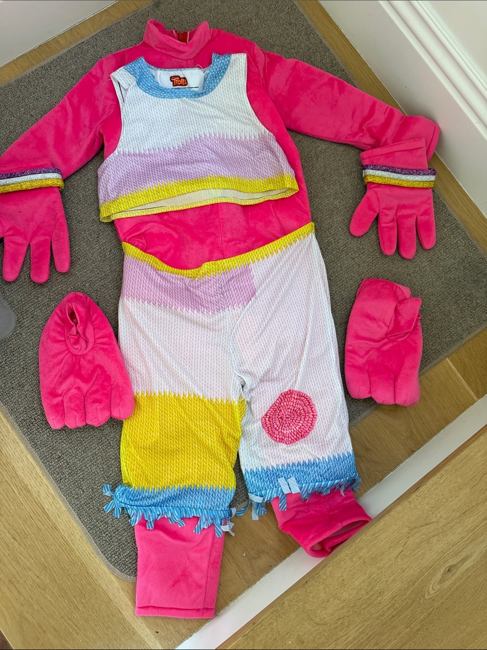Disguise Pink Rainbow Accent Kids Costume Set